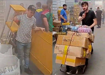 Moskvada azərbaycanlı iş adamlarına məxsus bazarda yanğın baş verib - Video